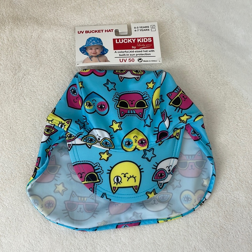 NWT Lucky Kids by Lucky Seven UV Hat Size 0-3 years